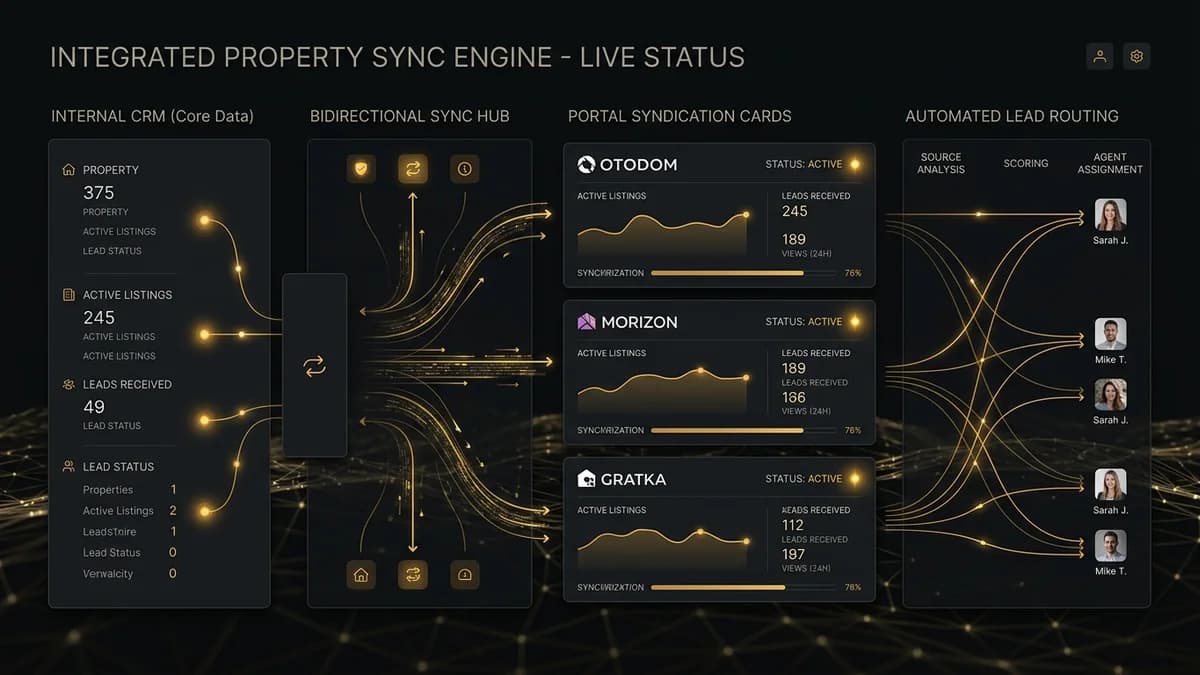 portal ofert + CRM sync